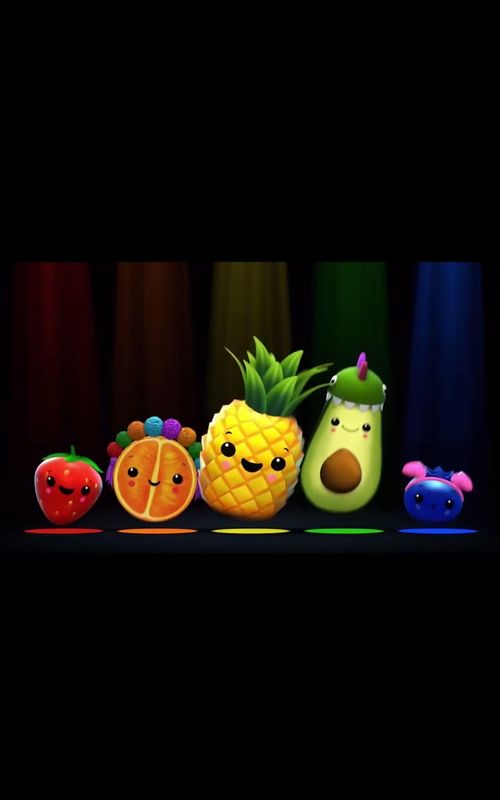 Dancing fruits for babies 🍓🍇🥑🔥🍒🍌 #sensoryforbabies #dancingfruits #dancingfruitsandvegetables  — AI fruit video by @dancingfruitsbby