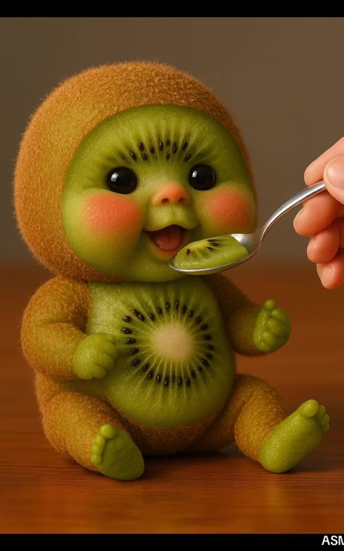 Kiwi Eating 🥝 ASMR Your new daily ASMR habit starts here…Follow to keep it going!  #asmr #satisfyin — AI fruit video by @ai.asmrcanvas