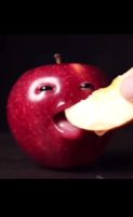 Apple eating ai asmr #ai #relax #asmr #fruit 🍎🍎🍎 — AI fruit video by @goldenfruit43