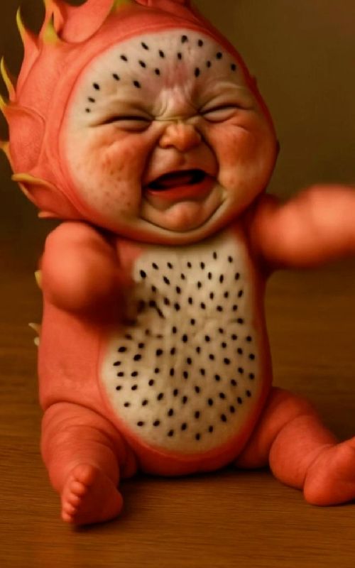 baby fruits #fyp #cutebabyvideos #bebê #fruitbaby #cutevideo #oddlysatisfyingvideo — AI fruit video by @misterysub12