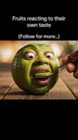 When fruits taste themselves for the first time… 😳🍋🍅🍐 #ai #veo3 #fyp #fruit #react — AI fruit video by @ai.satisfy3