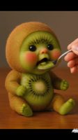 Baby Kiwi Eating 🥝  #trending #aigenerated #brainrot #baby #aifruits  — AI fruit video by @ai_brain_rot