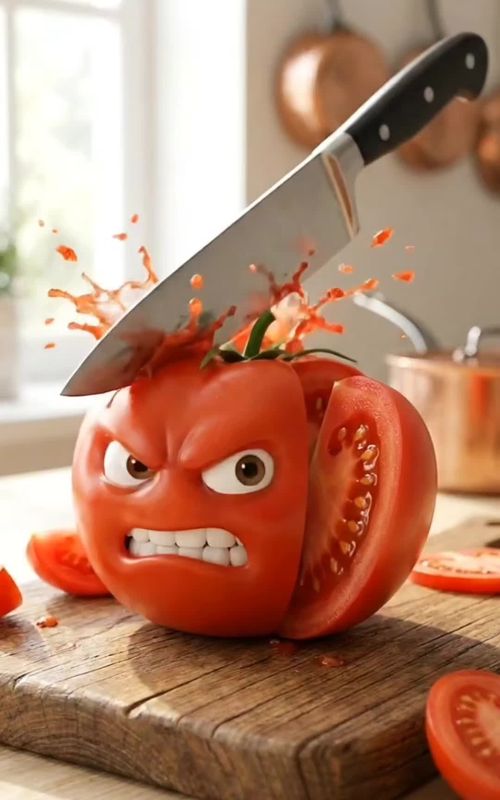 if vegetables could talk.😳 #foodtalk #vegetablestalking #talkingvegetables #unitedstates #fyp  — AI fruit video by @health_hacks5