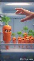 This is the path of a carrot generated by Ai #ai #fyp #tiktok #viral #carrot  — AI fruit video by @talking_vege