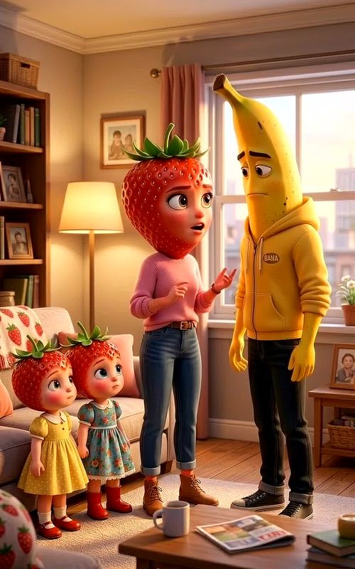 fruitstory ai drama 🍌🍓 #fruitstory #fruitanimation #fruitaidrama #sadstory #viral #unfreezemyaccou — AI fruit video by @fruittalesco