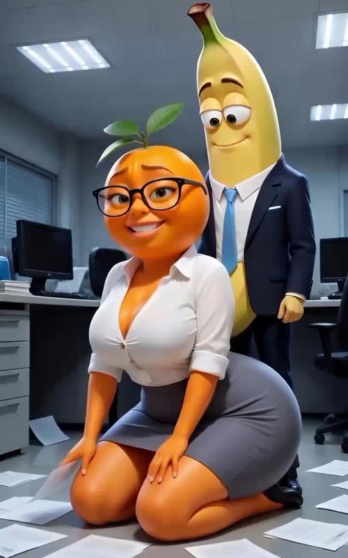 Orangina and the big surprise 🫢 #brainrot #fruitstory #foodstory #Sadstory #3danimation  — AI fruit video by @dr_skeleton5