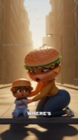 Hamburger ho, Drumstick and Chicken Sandwich  Talking food, AI video, Cheating  #aistory #animation  — AI fruit video by @overcookmyself