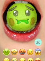ASMR Eating Emoji Candy 😱😍😢 Funny Emoji Lollipop Mouth Sounds | Satisfying Sweet ASMR Super close — AI fruit video by @ai.nom.nom