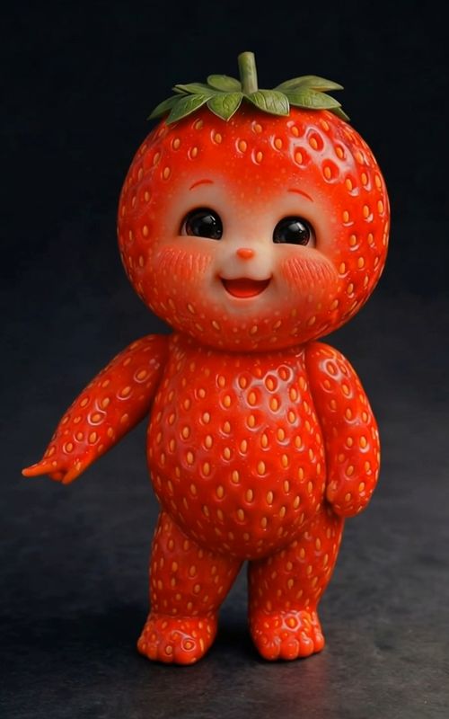 Left Right Strawberry Dance 🍓 Made with OneChat AI - App link in bio | #aibaby #aidance #babytiktok — AI fruit video by @lulumelontv