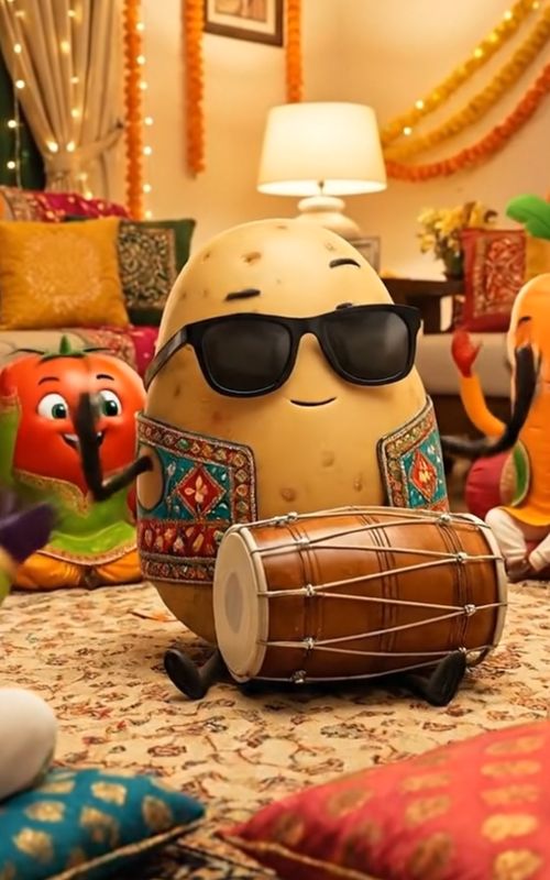 Vegetable Dholki #vegetablefunnyvideos #patatofunny #vegetablesvideo #aivegetabletalking #aifunny  — AI fruit video by @waqarminivlog