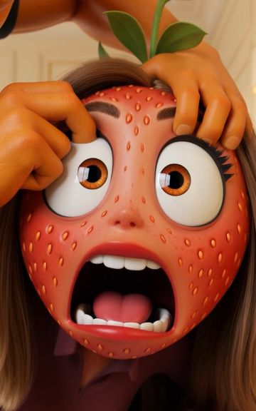 He sold his wife's eyes for money #aifruit #fruitdrama #fruitstory #aistory #sadstory  — AI fruit video by @brainwildd