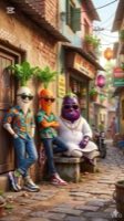 🤐😆...This short video shows a vegetable talking using AI 🤖🥕 A simple vegetable turned into a fun — AI fruit video by @3d.reality.short