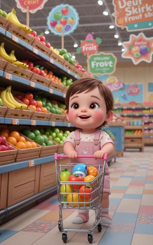 Description: Learn Fruits Names with Coco Baby in this fun and colorful toddler learning video for k — AI fruit video by @coco.baby.lessons