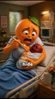 | Orange Family |  Fruit Cheating Poverty Story.. #aifruit  #fruitstory #fruitdrama   #aistory #aian — AI fruit video by @aifood84