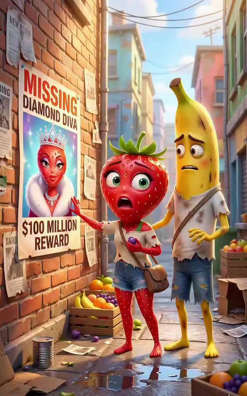 missing strawberry diva #fruitdrama #fyp #ai #aifruit #fyppppppppppppppppppppppp  — AI fruit video by @aishorts1932