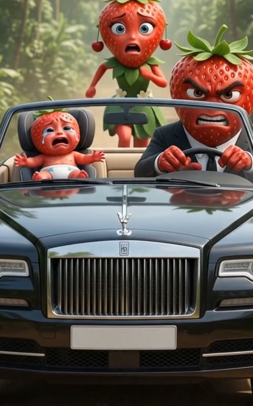 Tiger saves Baby Strawberry from evil Strawberry Dad 😱🍓🐯 Watch till the end! #strawberrybaby  #sa — AI fruit video by @by.elaravale