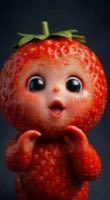 SOOO DIGI DIGI HEYYY!! Baby strawberry missed you all 🍓❤️ . | Cute#aibaby #aidance #aifruit #babyti — AI fruit video by @lulumelontv