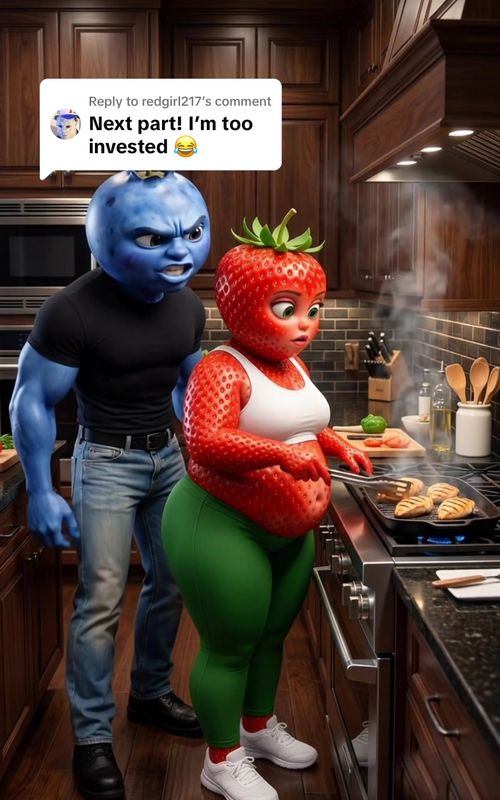 Replying to @redgirl217 PART  as promised!! 🍓🫐🥕  #fyp #aiairt #aistory #fruit #drama  — AI fruit video by @liminaldreamzgirl