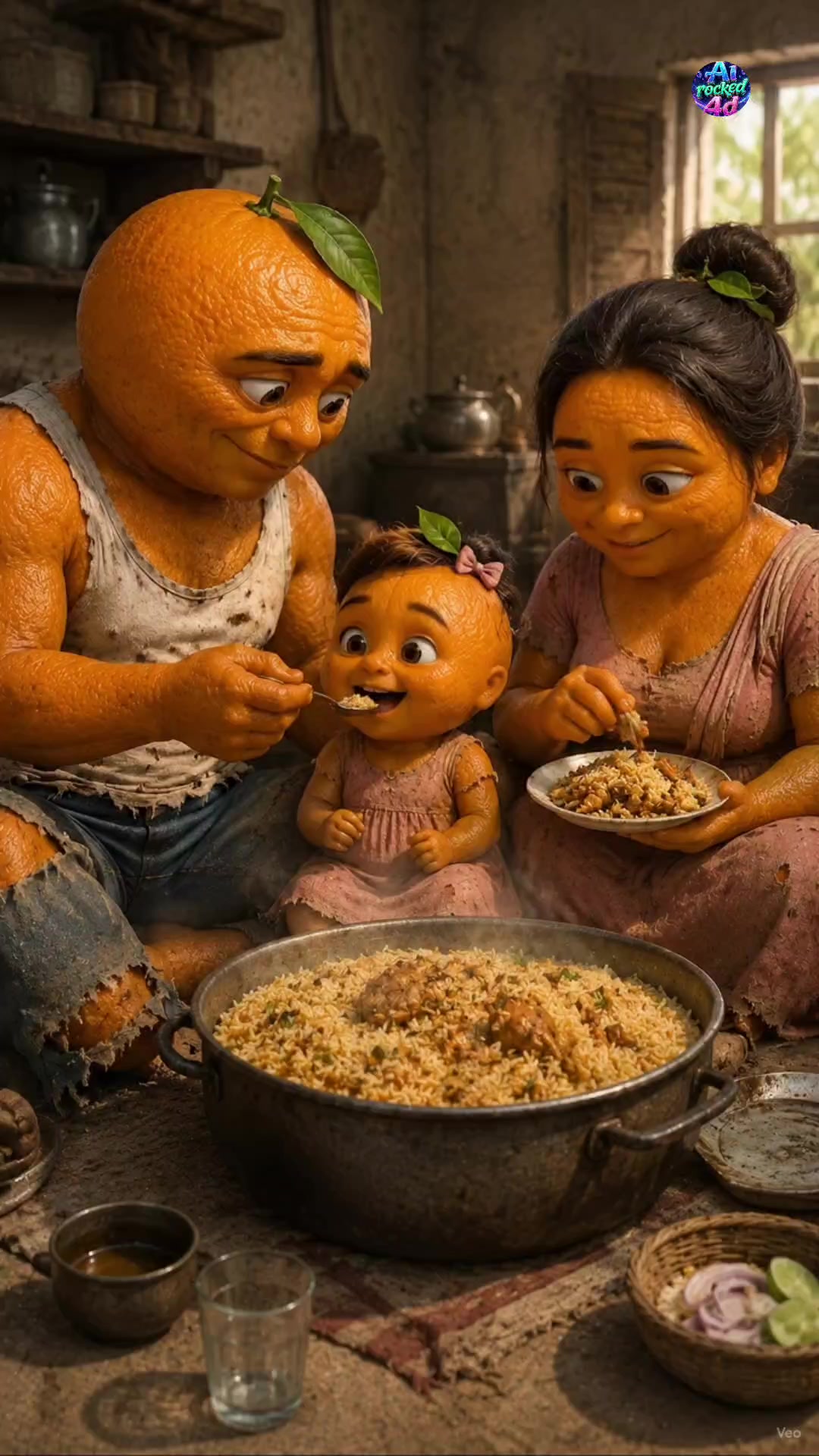 অভিশপ্ত বাবু 💔#fyp #ViralVideo #FoodCharacter #ai #foodtalk  — AI fruit video by @animation.rokted