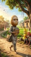“Part 1: Potato was poor and worked hard every day… but his son dreamed of changing everything 📚🥔� — AI fruit video by @foodaholic56