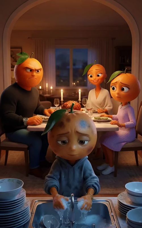 His own family hated him... #fruitstory #fruitdrama #foodstory #aifruit #storytime  — AI fruit video by @emotionalfruits7