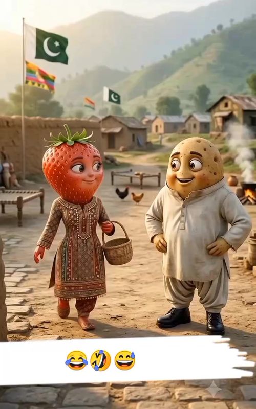 Aalu ai video 😂🤣😅#fruitandvegetableaivideo #aivideo #1millionviews #Highviews  — AI fruit video by @alikaifi3