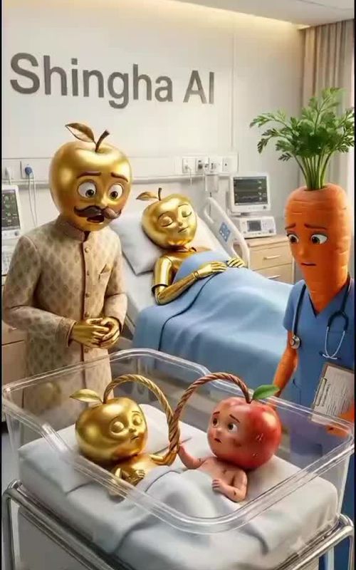 golden baby #aivideo #aivegetablevideo #viral #viralvideo  — AI fruit video by @ai_cat489