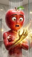 golden apple #aivideo #viralvideo #viral #aivegetablevideo — AI fruit video by @ai_cat489
