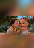Adorable Baby Tries Giant Mango for the First Time 😁😁😁 #cutekid #kids #cartoon #baby #cute  — AI fruit video by @thesam.family