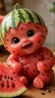 Cute watermelon baby fruit #fruitbabies #fruitbabydancing #foryou #kidsstories #babykidblindvideo  — AI fruit video by @fruit_dancing3