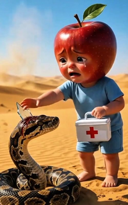 Apple Baby's Miracle Jungle Rescue Will Make You Cry 😭❤️ #fruitdrama #fruitstory #sadstory #aifruit — AI fruit video by @futisvision4