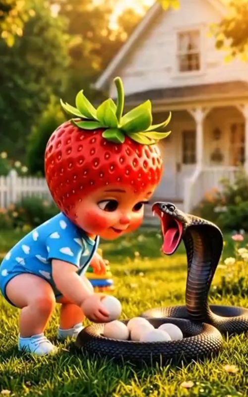 Kiwi Cat Saves a Crying Strawberry Baby in the Most Emotional Story Ever #fruitdrama #fruitstory #sa — AI fruit video by @futisvision4