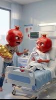#VeggieCartoon #foryoupageofficiall #TalkingVegetables #KidsAnimation #viralvideo  — AI fruit video by @sabziworld6