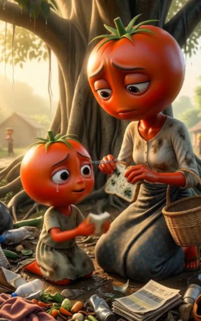 ခရမ်းချဉ်သီးသားအမိ #vegetablestories #aicartoon #3dainmation #fruitstory #ခရမ်းသီး — AI fruit video by @minsithu410