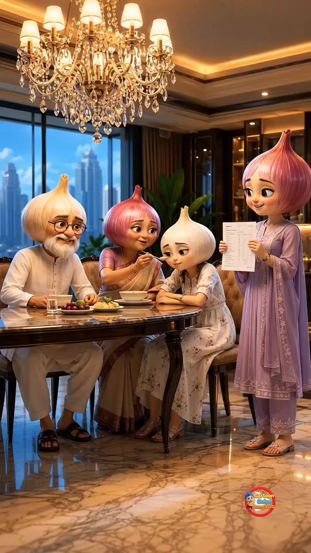 অসহায় পেঁয়াজ | সম্পূর্ণ গল্প🥹 #VegetableAnimation #EmotionalStory #BengaliStory #3DAnimation #AIA — AI fruit video by @cartoongolpobangla3d