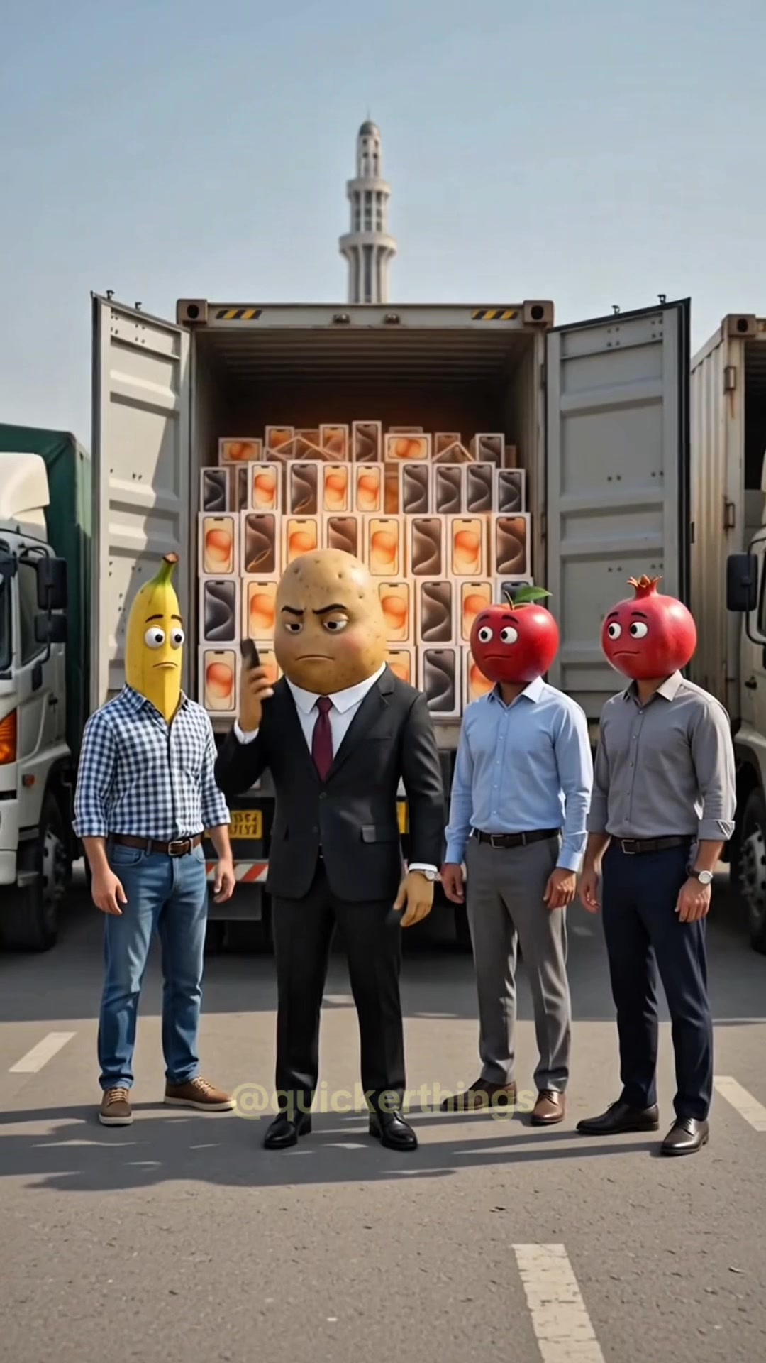 Part 18 | New vegetable character iPhone owner story 🥔🍎 #creatorsearchinsights #animationseries #t — AI fruit video by @quickerthings