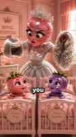 | Pink and Purple Crystal Family | 3D Fictional Fruit Cheating Poverty Story Just For Entertainment. — AI fruit video by @aifood84