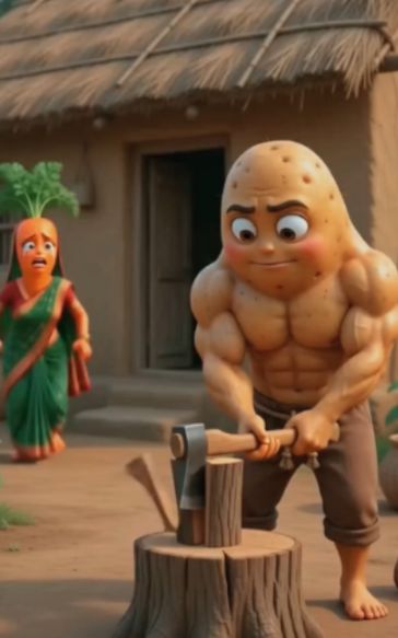 দাদুকে বাঁচাতে ২০ লাখ! 😱🥔  আলুর শেষ লড়াই  Emotional Vegetable Story #VegetableStory #myvideo #gov — AI fruit video by @cyclicofabu