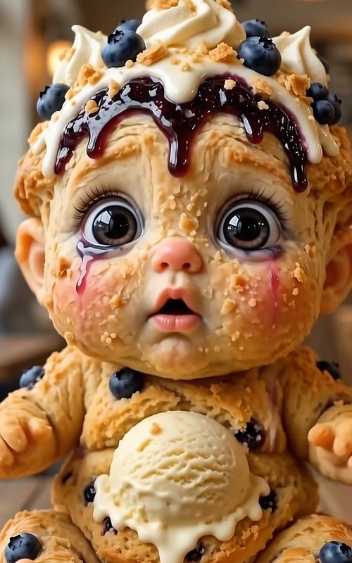 Squishy Cheeks #babyasmr #squishytoy  #fruitbaby #asmr #aibaby  — AI fruit video by @yummycakecuties