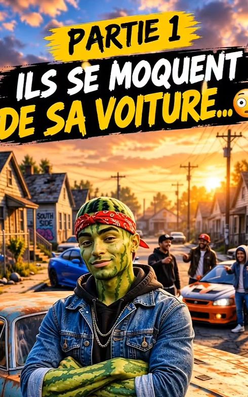 Ils se moquent de sa voiture..😳.partie:1.#fruitstory #fruitdrama #tiktokfrance #fyp #viral  — AI fruit video by @edwardeelric3