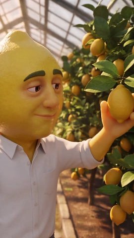 He gave her everything and she went to the next rich guy. #fruitstory... — AI fruit video by @aliagrowth