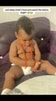 Just delay Kobi’s food and watch the drama begin! 😭😂#happybaby — AI fruit video by @munaandsiblings1