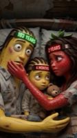 Bananito betrayal Pt 1 #sadstory #aistory #fruit #animation #emotionalstory — AI fruit video by @fruitystories36