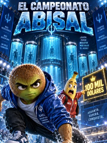 🌊🥝 Gael descubrió un concurso que paga 100 mil dólares al que dure más tiempo debajo del agua… per — AI fruit video by @frutidrama223