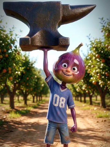 Is this little kid going to surprise these grown men? #fruitstory #aifruitstory #fruitdrama #aistory — AI fruit video by @money.mouse_