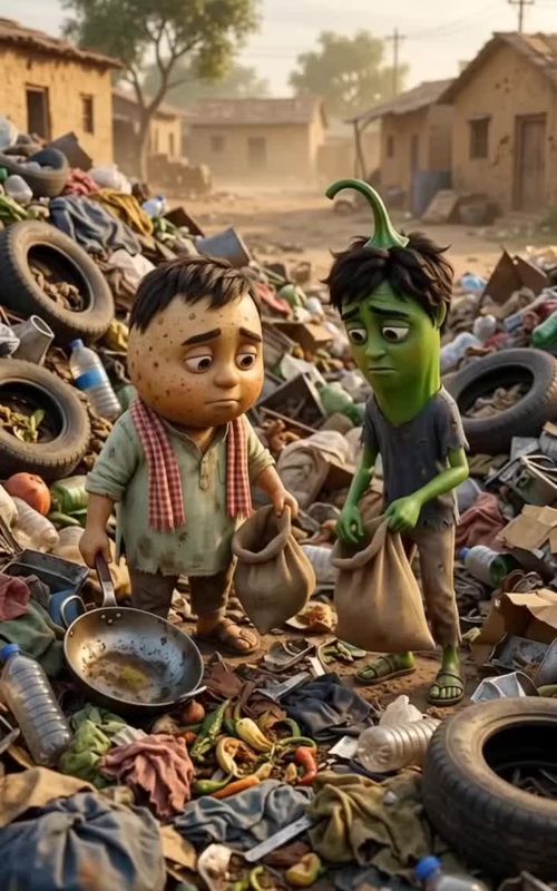 garib aalu 🥔#aistoryvideos #aivideos #storytelling #aivegetablevideos #ai  — AI fruit video by @hiddenbuilds01