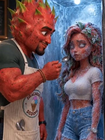 The snow of strawberria #fypシ #emotionalstory #unitedstates #aistory #fruitstory — AI fruit video by @aistoriess7