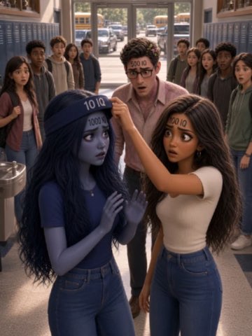 She spent her whole life pretending to have 10 IQ… until everyone discovered the truth. 😳🧠 Would y — AI fruit video by @fruitversee18
