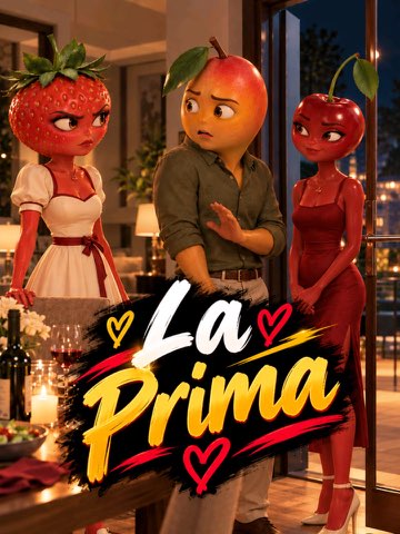 La Prima #frutinovelas #novelas #fruitdrama #frutas — AI fruit video by @pixelcines