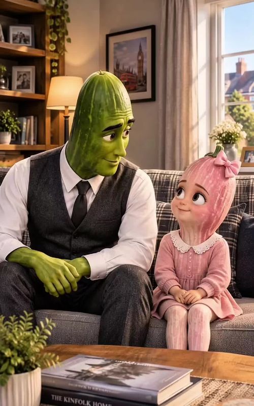 Little Pink Cucumber secretly tests the women to find out who is truly worthy of becoming her mother — AI fruit video by @shortaistories00